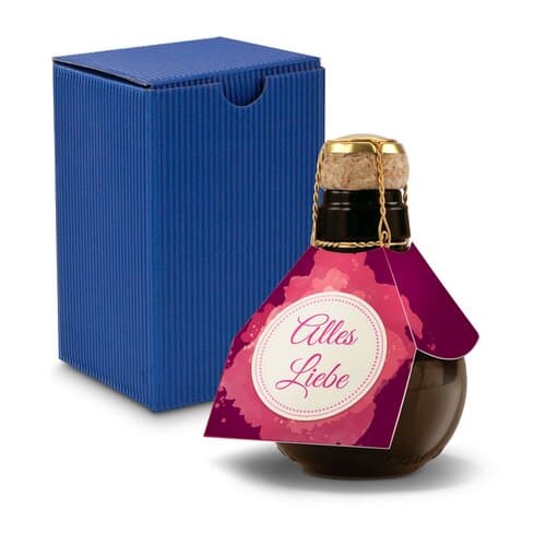 Kleinste Sektflasche der Welt! Alles Liebe - Inklusive Geschenkkarton, 125 ml