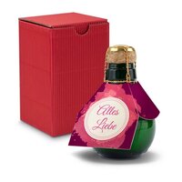 Kleinste Sektflasche der Welt Alles Liebe  Inklusive Geschenkkarton 125 ml