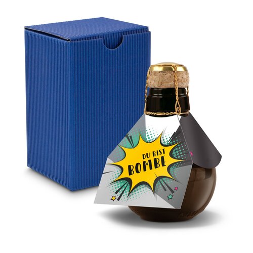 Kleinste Sektflasche der Welt! Du bist Bombe - Inklusive Geschenkkarton, 125 ml