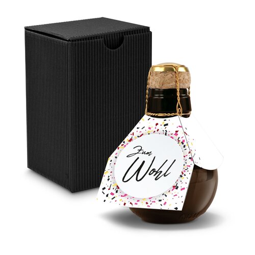 Kleinste Sektflasche der Welt! Zum Wohl - Inklusive Geschenkkarton, 125 ml