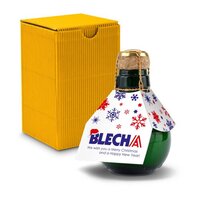 Kleinste Sektflasche der Welt Eigendesign  Inklusive Geschenkkarton 125 ml