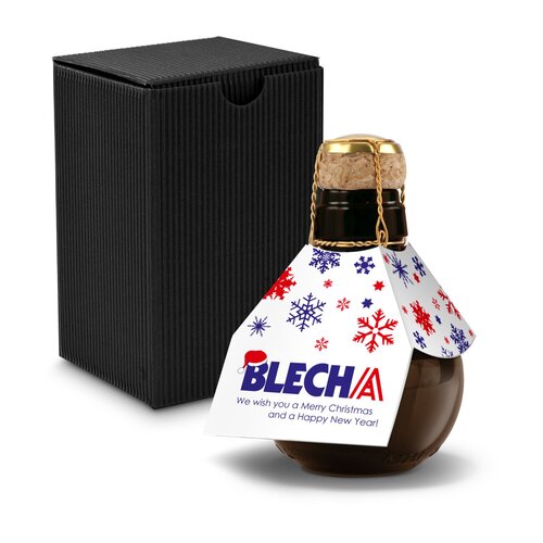 Kleinste Sektflasche der Welt! Eigendesign - Inklusive Geschenkkarton, 125 ml