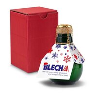 Kleinste Sektflasche der Welt Eigendesign  Inklusive Geschenkkarton 125 ml