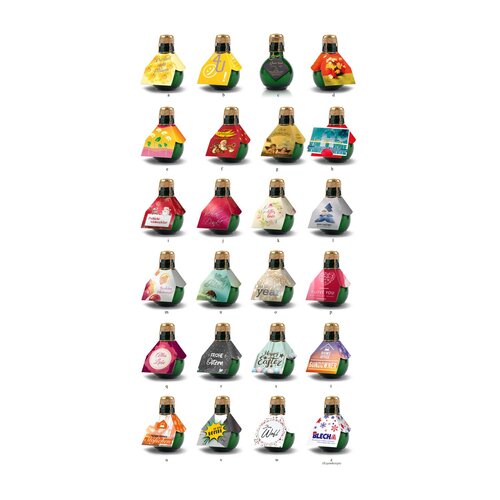 Kleinste Sektflasche der Welt! Visitenkarteneinschub - Inklusive Geschenkkarton, 125 ml
