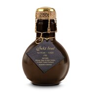 Kleinste Sektflasche der Welt Anhänger in schwarz - Ohne Geschenkkarton 125 ml
