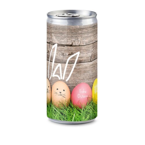 Geschenkartikel / Präsentartikel: HasenSecco - 24 x Promo Secco 0,2 l, Slimlinedose