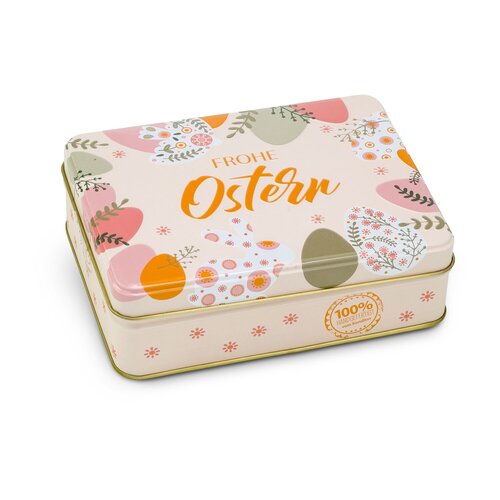 Geschenkartikel / Präsentartikel: Frohe Ostern - Pralinendose mit 125 g