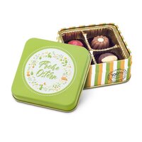 Geschenkartikel  Präsentartikel Frohe Ostern  Pralinendose mit 50 g