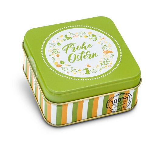 Geschenkartikel / Präsentartikel: Frohe Ostern - Pralinendose mit 50 g