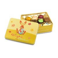 Geschenkartikel  Präsentartikel Kleinigkeit vom Osterhasen  Pralinendose mit 125 g