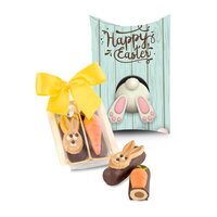 Geschenkartikel  Präsentartikel Kleines OsterDuo  zwei MarzipanNougatRöllchen auch in individ Kissenverpackung