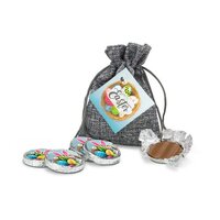 Geschenkset  Präsenteset OsterSchokotaler im Säckchen