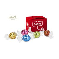 Geschenkartikel  Präsentartikel Lindt süßes Danke 5 Lindorkugeln für Mitarbeiter in medizinischen Berufen od Pflegeberufen