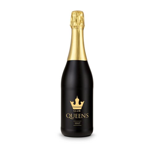 Sekt Cuvée - Flasche schwarz, 0,75 l