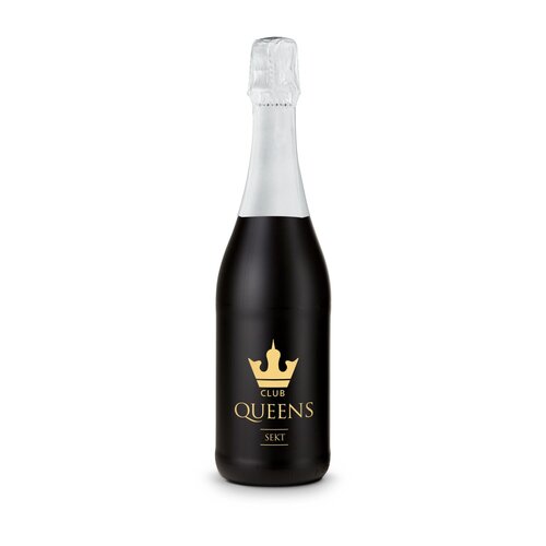 Sekt Cuvée - Flasche schwarz, 0,75 l
