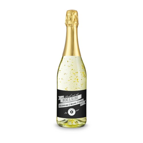 Golden Flakes - Flasche klar, 0,75 l