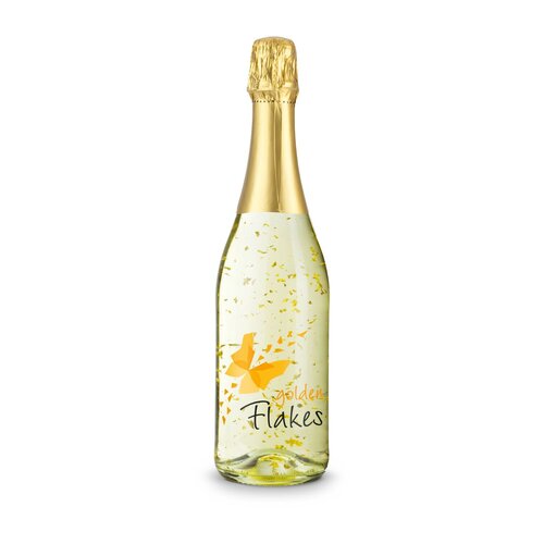 Golden Flakes - Flasche klar, 0,75 l