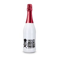 Sekt Cuvée - Flasche weiß-lackiert 075 l