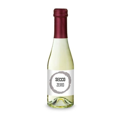 Secco ZERO - Schäumendes Getränk aus alkoholfreiem Wein - Flasche klar, 0,2 l