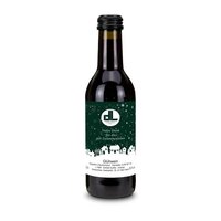 Glühwein  Flasche olivgrün Schraubverschluss schwarz 025 l
