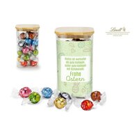 Geschenkset  Präsenteset Lindor TeamGlas Frohe Ostern mit 35 Lindt Lindorkugeln