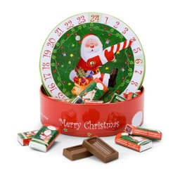 Geschenkartikel / Präsentartikel: Runder Schokoladen Adventskalender – Bild 1