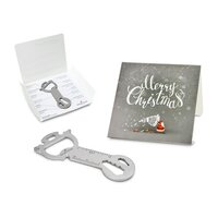 Geschenkartikel: ROMINOX® Key Tool / Multifunktionswerkzeug im Motiv-Mäppchen Merry Christmas