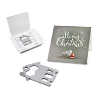 Geschenkartikel: ROMINOX® Key Tool / Multifunktionswerkzeug im Motiv-Mäppchen Merry Christmas