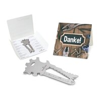 Geschenkartikel: ROMINOX® Key Tool / Multifunktionswerkzeug im Motiv-Mäppchen Danke