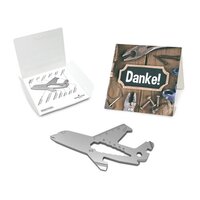 Geschenkartikel: ROMINOX® Key Tool / Multifunktionswerkzeug im Motiv-Mäppchen Danke