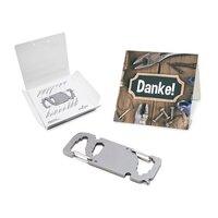 Geschenkartikel: ROMINOX® Key Tool / Multifunktionswerkzeug im Motiv-Mäppchen Danke