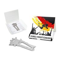 Geschenkartikel: ROMINOX® Key Tool / Multifunktionswerkzeug im Motiv-Mäppchen Deutschland Fan Jubelverstärker
