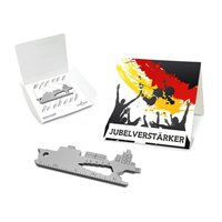 Geschenkartikel: ROMINOX® Key Tool / Multifunktionswerkzeug im Motiv-Mäppchen Deutschland Fan Jubelverstärker