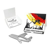 Geschenkartikel: ROMINOX® Key Tool / Multifunktionswerkzeug im Motiv-Mäppchen Deutschland Fan Jubelverstärker