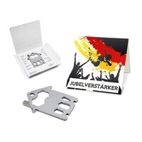 Geschenkartikel: ROMINOX® Key Tool / Multifunktionswerkzeug im Motiv-Mäppchen Deutschland Fan Jubelverstärker