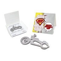 Geschenkartikel: ROMINOX® Key Tool Truck / LKW (22 Funktionen) im Motiv-Mäppchen Super Dad