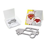 Geschenkartikel: ROMINOX® Key Tool Truck / LKW (22 Funktionen) im Motiv-Mäppchen Super Dad