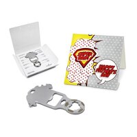 Geschenkartikel: ROMINOX® Key Tool Truck / LKW (22 Funktionen) im Motiv-Mäppchen Super Dad