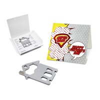 Geschenkartikel: ROMINOX® Key Tool Truck / LKW (22 Funktionen) im Motiv-Mäppchen Super Dad