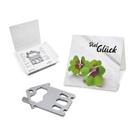 Geschenkartikel: ROMINOX® Key Tool / Multifunktionswerkzeug im Motiv-Mäppchen Viel Glück