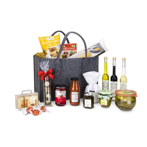 Geschenkset / Präsenteset: Geschenktasche XL mit 15 leckeren Produkten