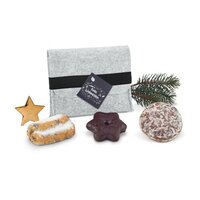 Geschenkset  Präsenteset Filztasche mit Gebäck
