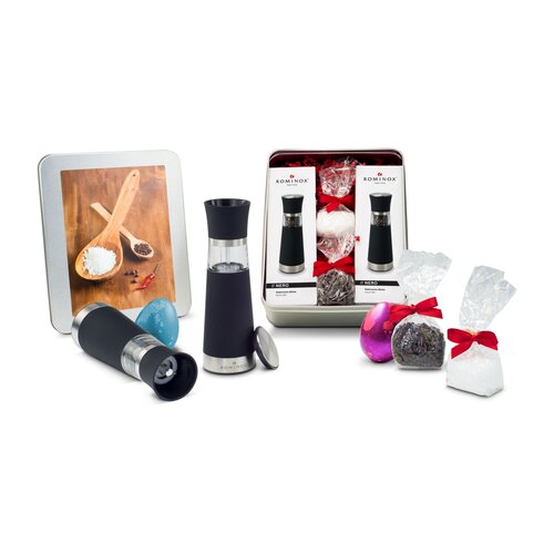 Geschenkset / Präsenteset: Oster Salz- & Pfeffermühlen Set - in Silberdose