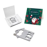 Geschenkartikel: ROMINOX® Key Tool / Multifunktionswerkzeug im Motiv-Mäppchen Frohe Weihnachten