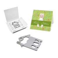 Geschenkartikel: ROMINOX® Key Tool / Multifunktionswerkzeug im Motiv-Mäppchen Osterhase