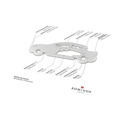 Geschenkartikel: ROMINOX® Key Tool / Multifunktionswerkzeug im Motiv-Mäppchen Werkzeug