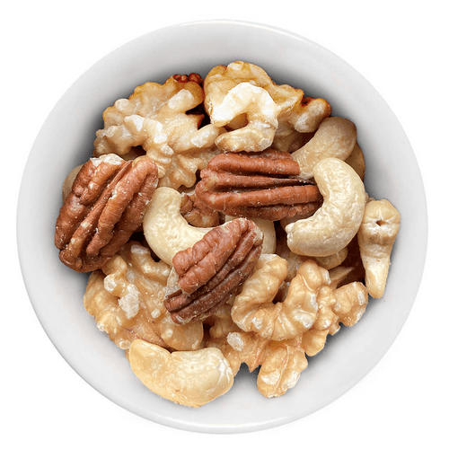 Cashewkerne, Walnusskerne & Pekannusskerne in der Faltschachtel