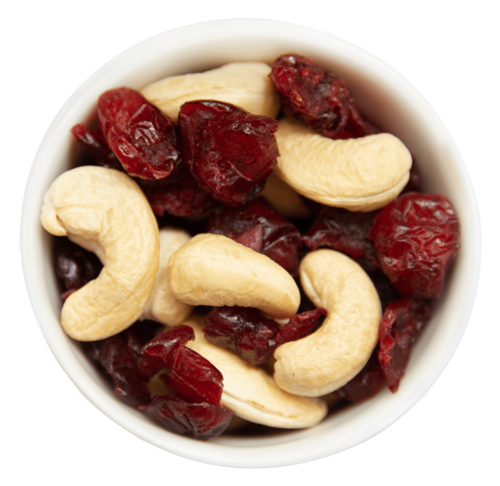 Cranberries und Cashewkerne im Premium Flowpack