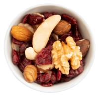 Weihnachts Edition  Edelnüsse  Cranberries in der Faltschachtel