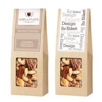 Cashewkerne Walnusskerne  Pekannusskerne in der Faltschachtel